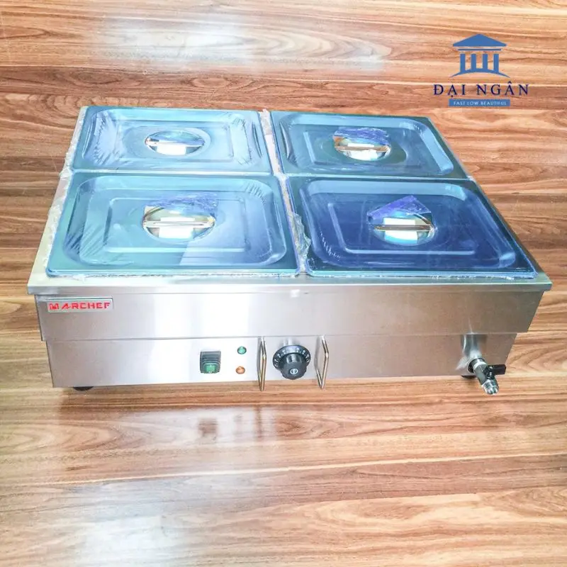 Quầy hâm nóng 4 khay inox GN 1/2 hoặc 1/1