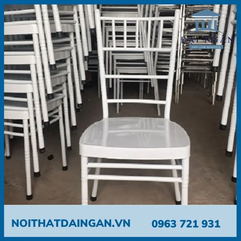 Ghế Chiavari inox 304 đốt trúc giá rẻ cho nhà hàng, tiệc cưới