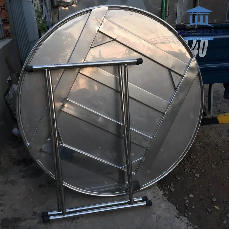 Mẫu bàn inox nhà hàng tiếp khách