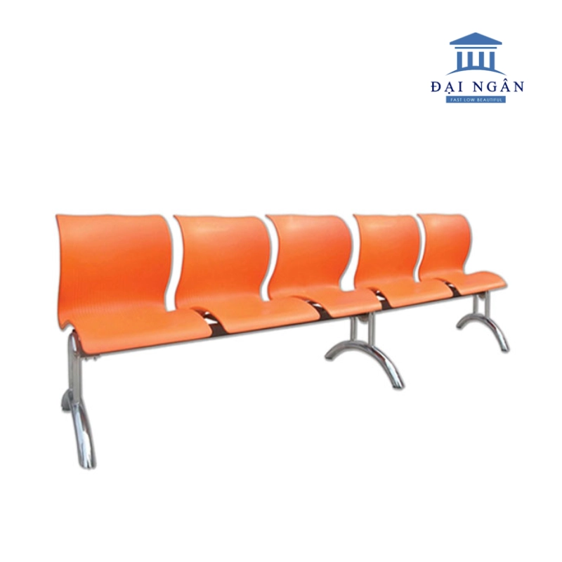 Ghế băng chờ nhựa nguyên khối khung chữ Y