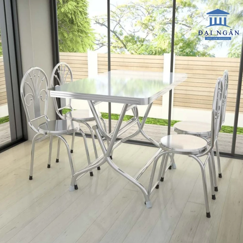 Bộ bàn ghế inox phòng khách