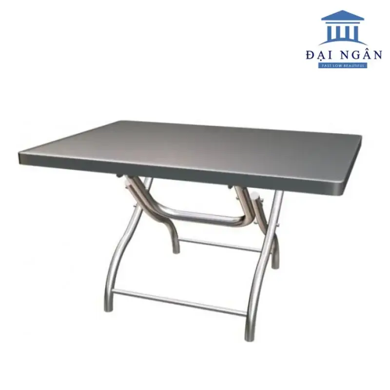 Bàn inox 80x120 dày 0,7 mm chân liền phi 32 