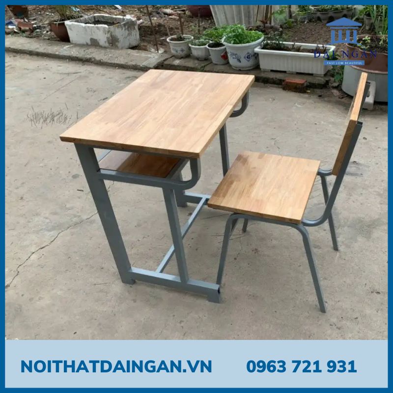 Top 3 mẫu bàn học dài 60cm 1 chỗ bền bỉ cho lớp học và trung tâm