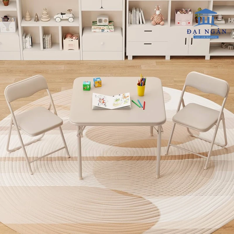 Bàn ghế góc xếp hình mầm non