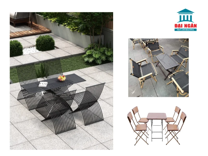 Kinh nghiệm chọn mua bàn ghế sắt xếp chất lượng