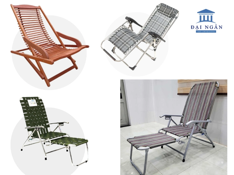 Phân loại ghế xếp thư giãn khung inox