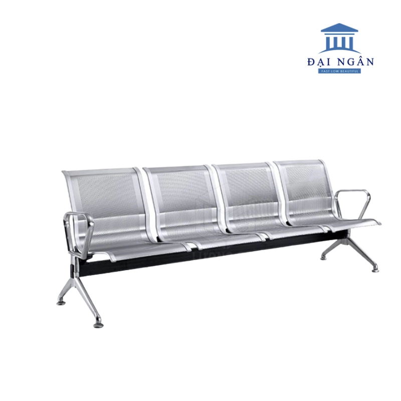 Ghế băng chờ nhựa 5 chỗ khung thép chữ T