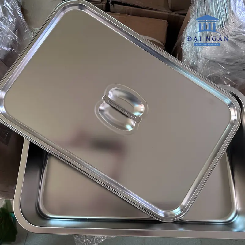 khay inox cạn