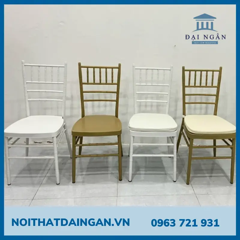 Ghế tựa nhà hàng bằng sắt ống trúc GNH 21