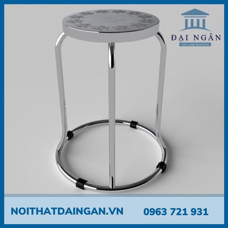 kích thước ghế inox tròn