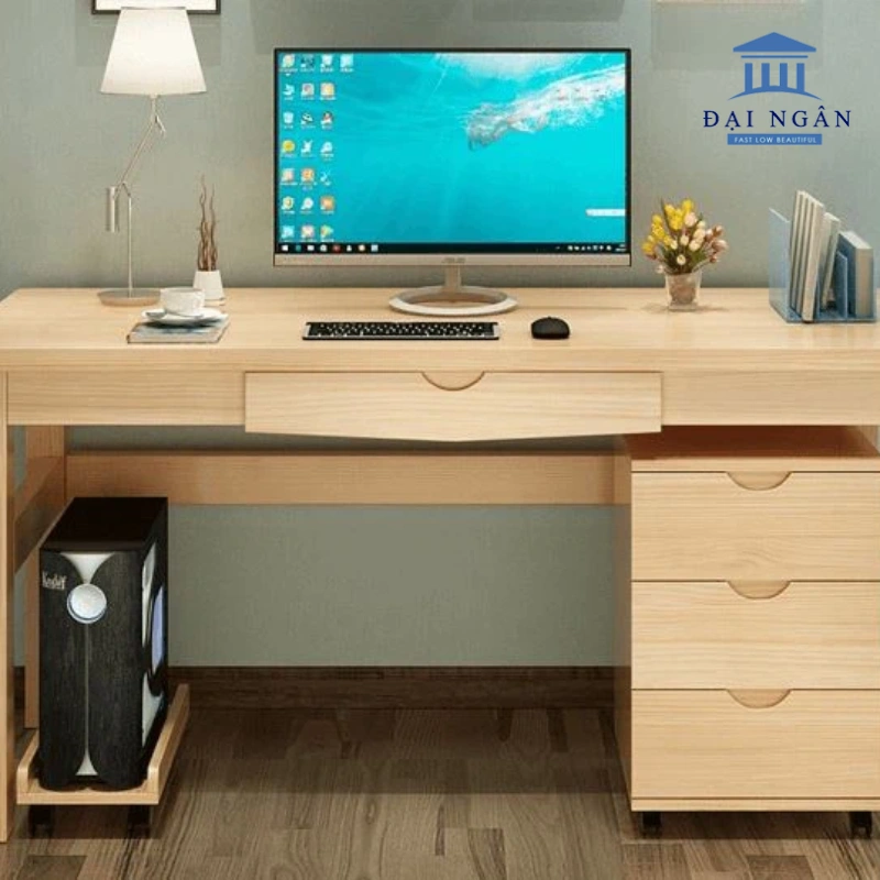 bàn học gỗ thông đẹp