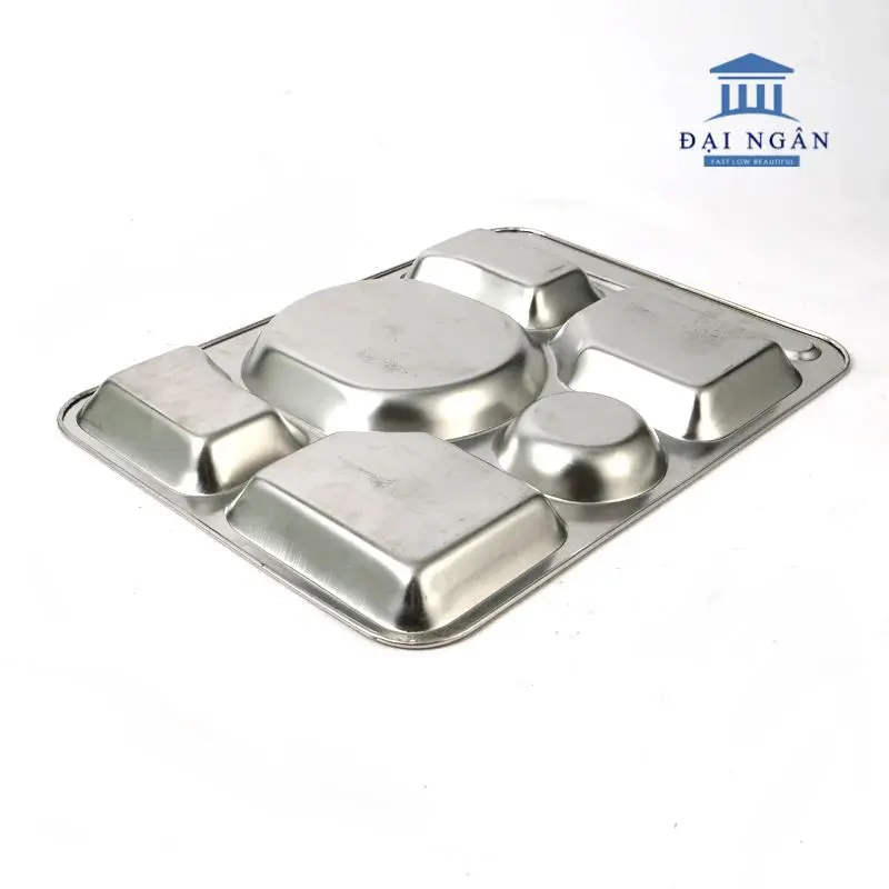 khay cơm inox 6 ngăn