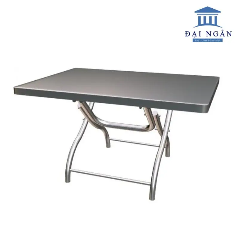 Bàn inox chữ nhật thanh lý cao 59 cm