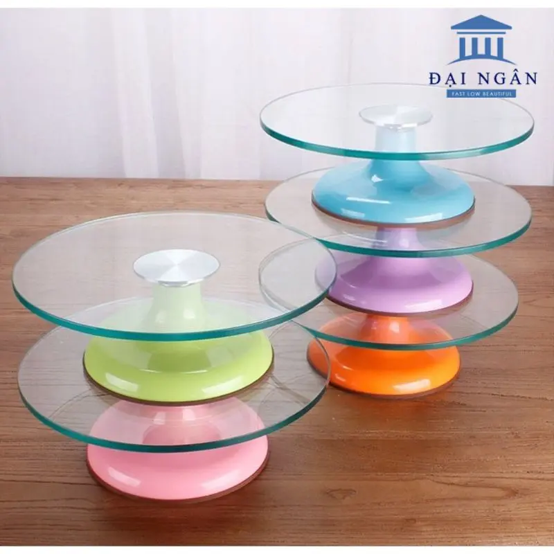 Bàn xoay inox 30cm, bàn xoay bánh kem inox 304