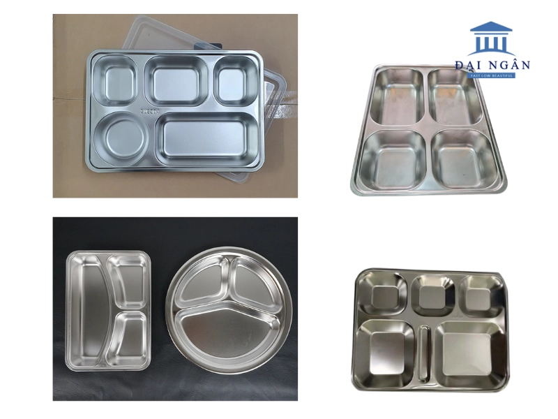 Phân loại khay cơm inox có nắp đậy
