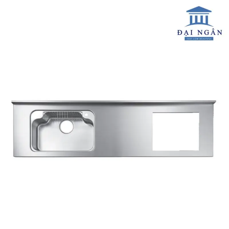 mặt bàn bếp inox liền khối
