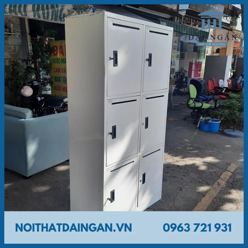 tủ sắt locker 6 ngăn