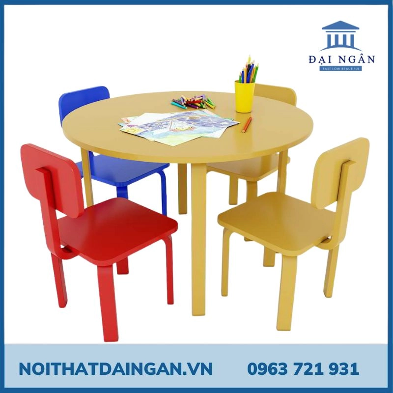 Top 39 mẫu bàn ghế đọc sách mầm non đáng yêu cho bé