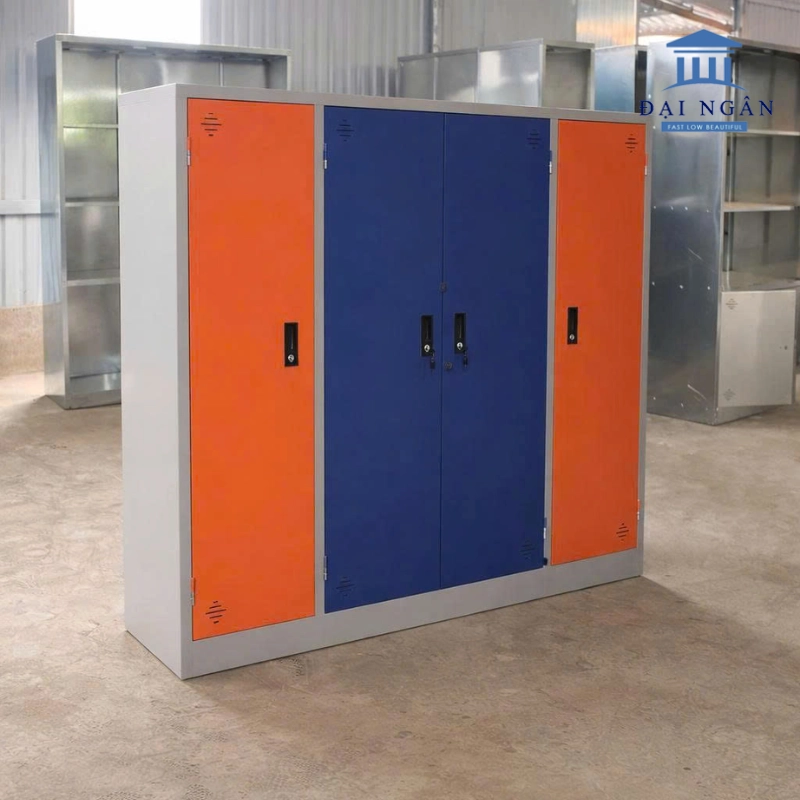Tủ locker 4 cánh 3 khoang Tủ locker 4 cánh 3 khoang
