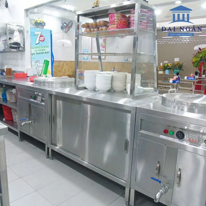 bàn inox bán phở