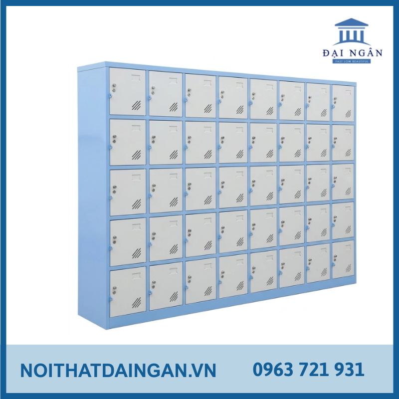 Tủ locker 40 ngăn giá xưởng, phù hợp nhiều không gian