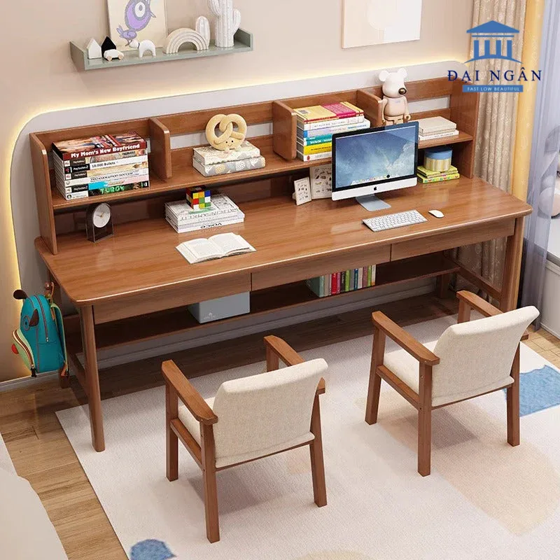 mẫu bàn học đôi cho bé gái