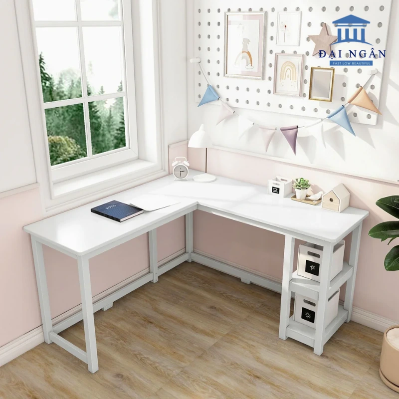 mẫu bàn học chữ l