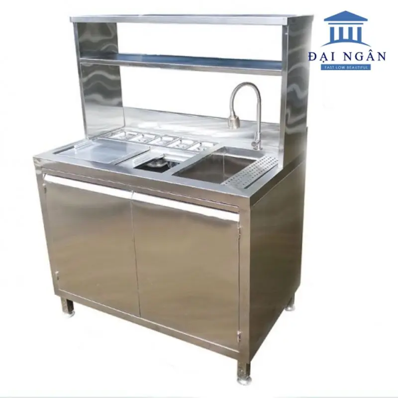 Bàn pha chế inox, quầy bar inox 304 phổ biến
