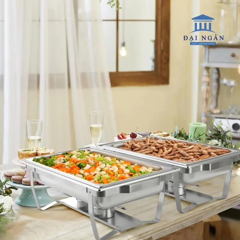 Chất liệu inox – Lựa chọn tối ưu cho bàn buffet nhà hàng