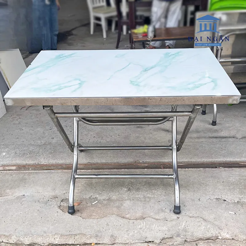 Mẫu bàn inox vuông cũ 201/304/316