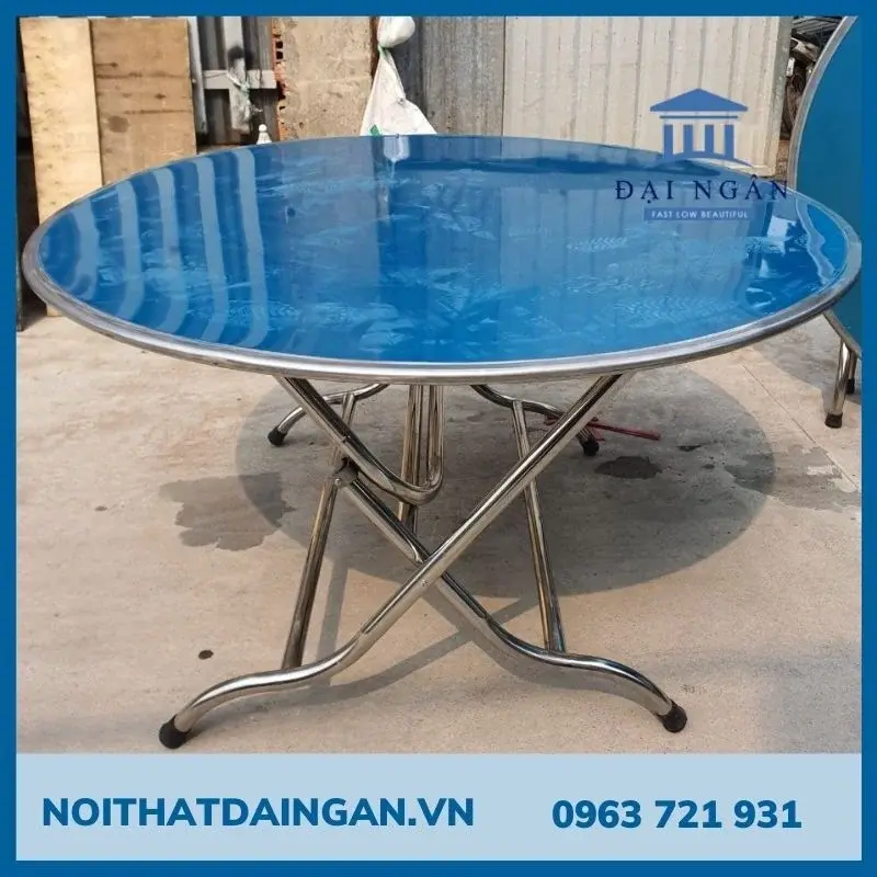 Bàn tròn inox chất lượng tại Nội Thất Đại Ngân