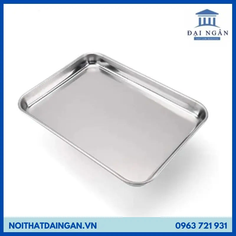 Khay inox 20x30, khay đựng thức ăn giá tốt
