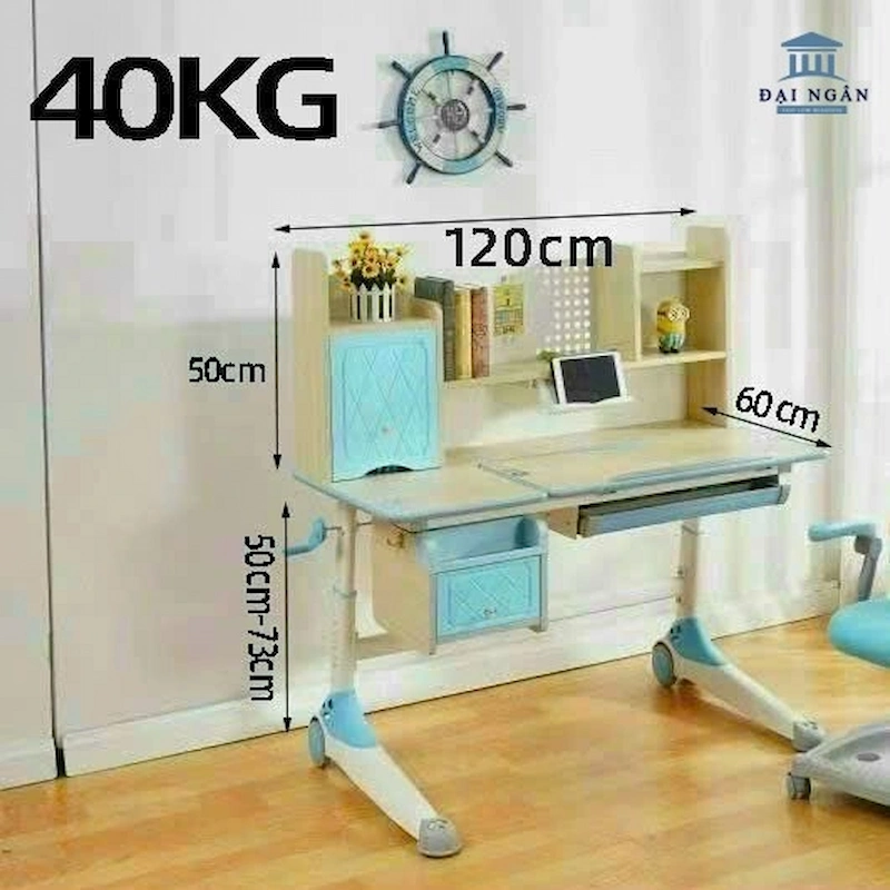 bàn học màu xanh dương bàn học màu xanh dương