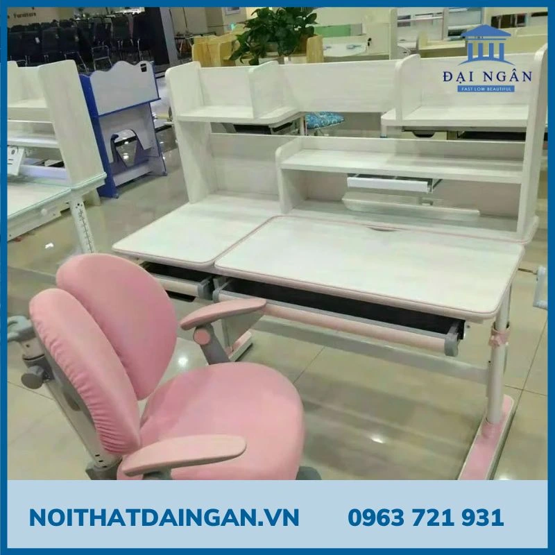 Top 5 bàn học cho bé gái lớp 3 trên lớp và tại nhà giá tốt