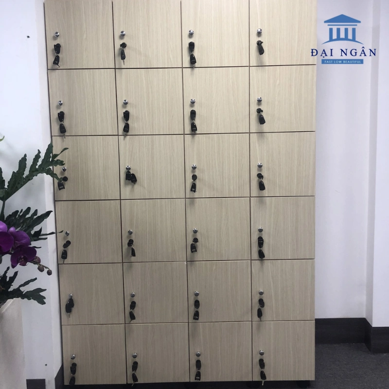 tủ locker gỗ 24 ngăn