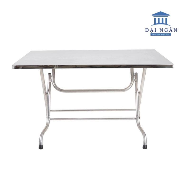 Bàn inox xếp 80x120 cm