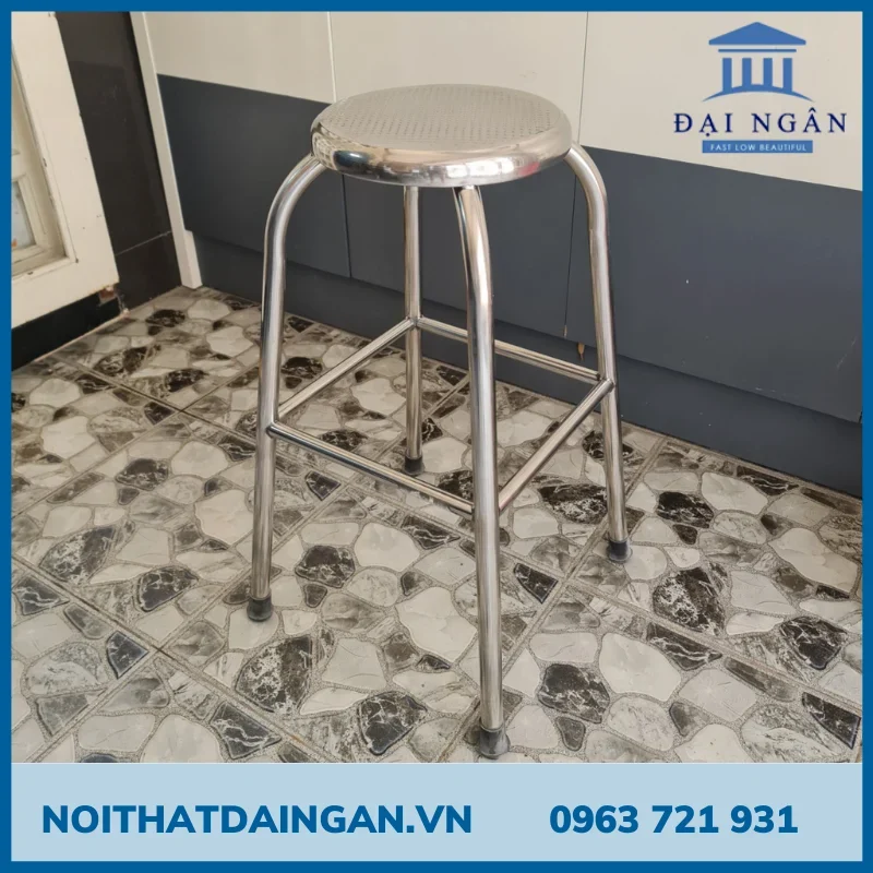 Ghế inox cao 70cm