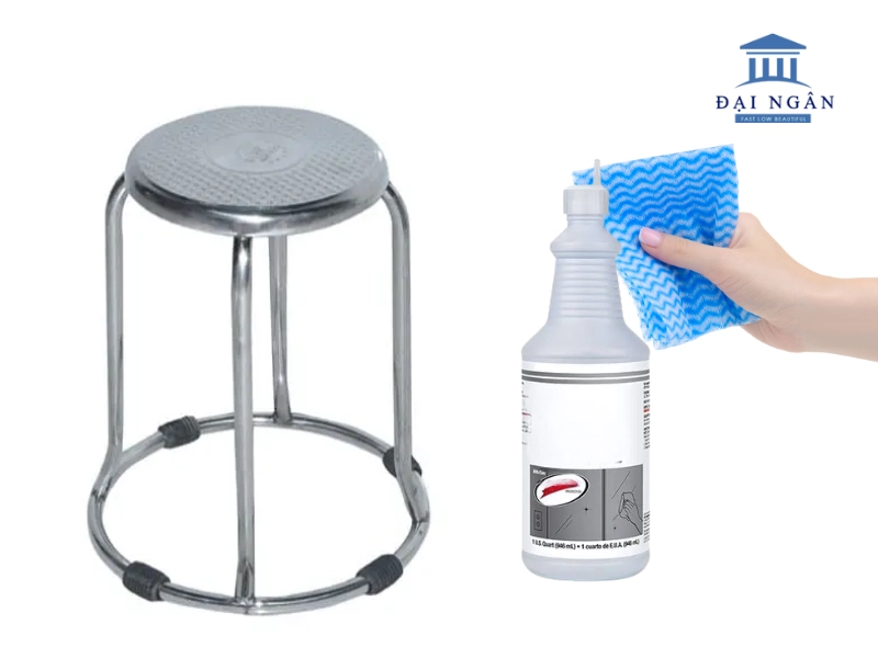 ghế đẩu inox
