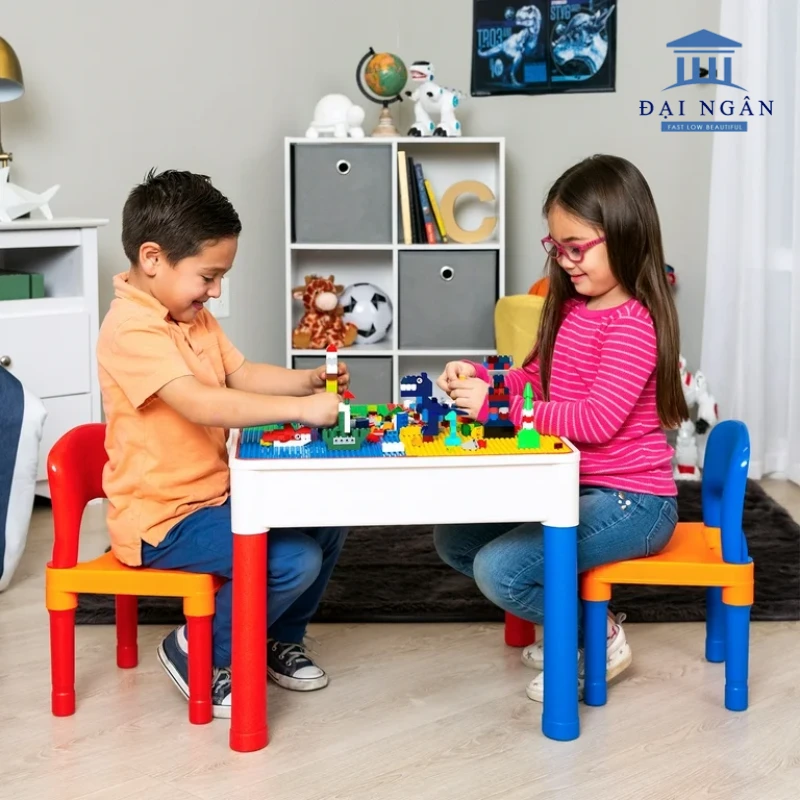 bộ bàn ghế lego cho bé