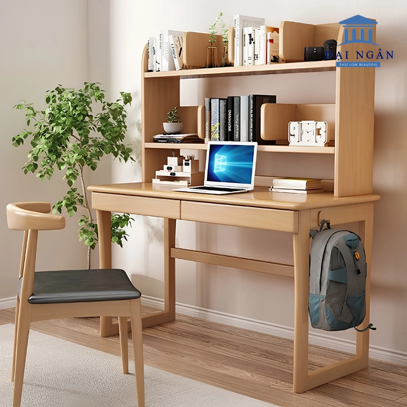 bàn học kệ sách