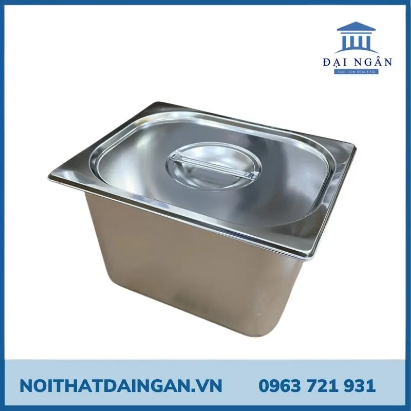 Khay Inox GN 1/2 sâu 20 - 200 mm, hạn chế gỉ sét