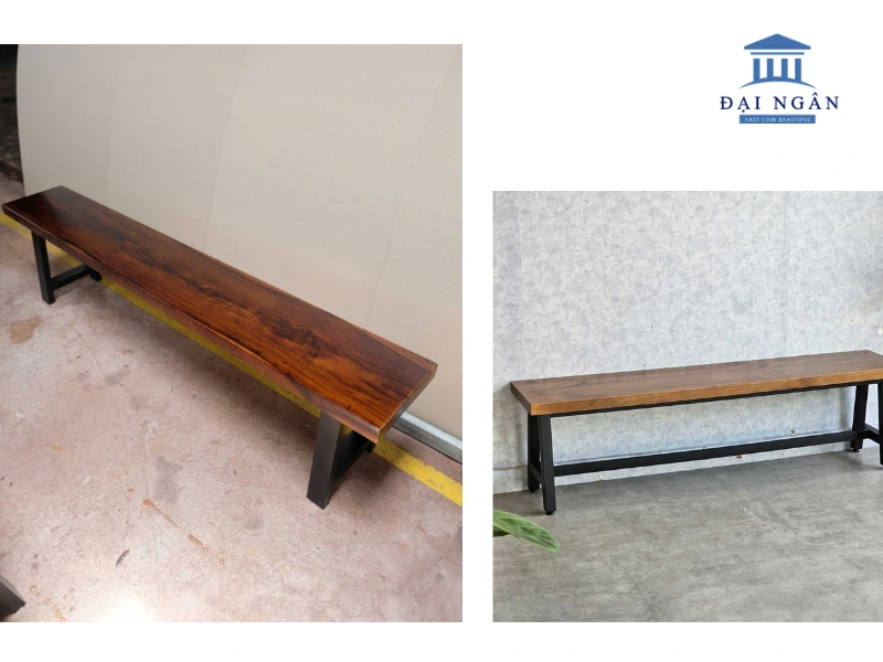 Ghế băng chờ gỗ thông