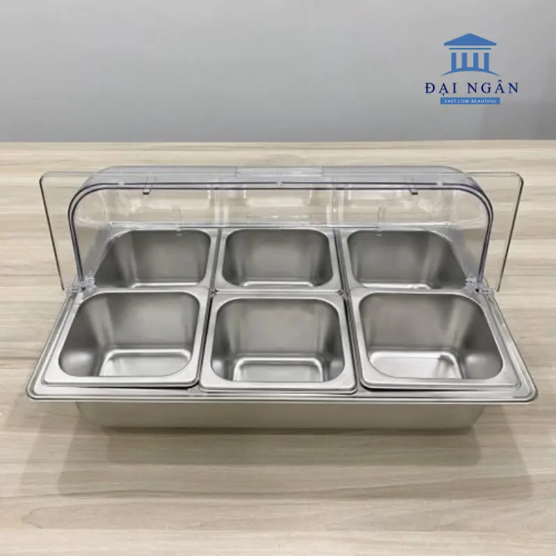 Khay inox phục vụ tiệc