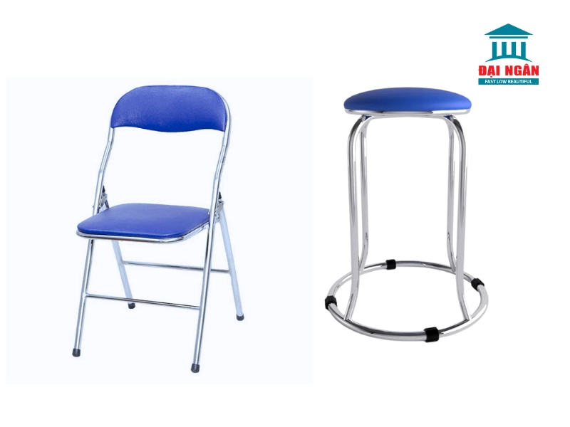 so sánh ghế inox nệm xanh