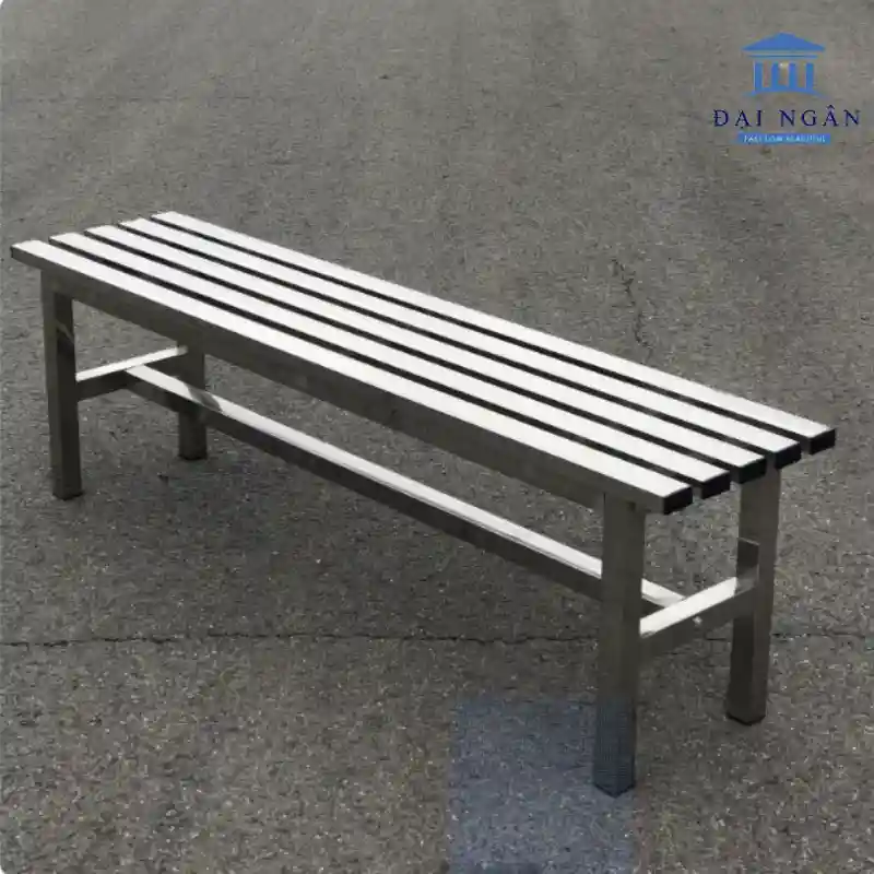 Giá ghế inox dài