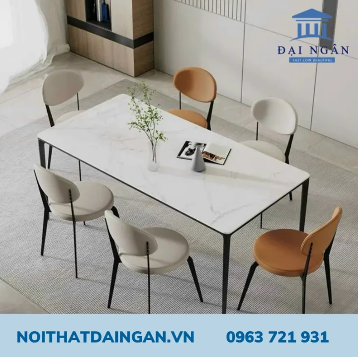 Bộ bàn ăn nhập khẩu 6 ghế Vepan cao cấp MSP CBA008