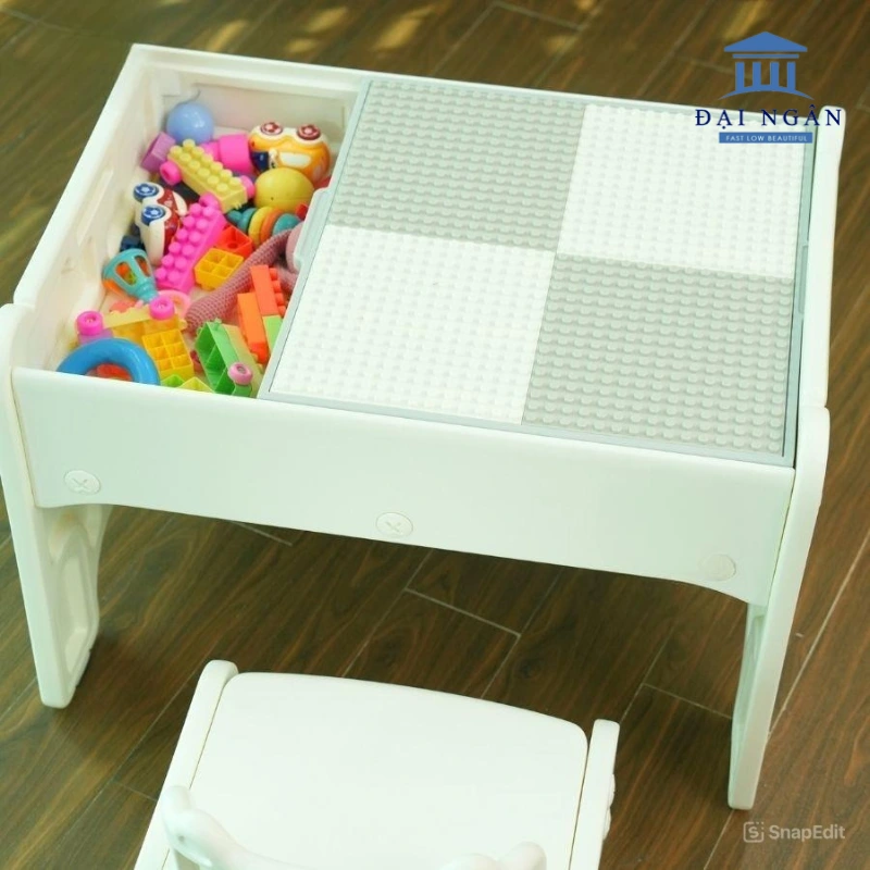 bộ bàn ghế xếp hình lego