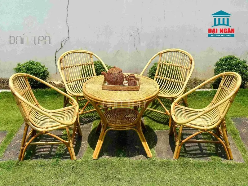 Bộ bàn ăn ngoài trời 4 ghế