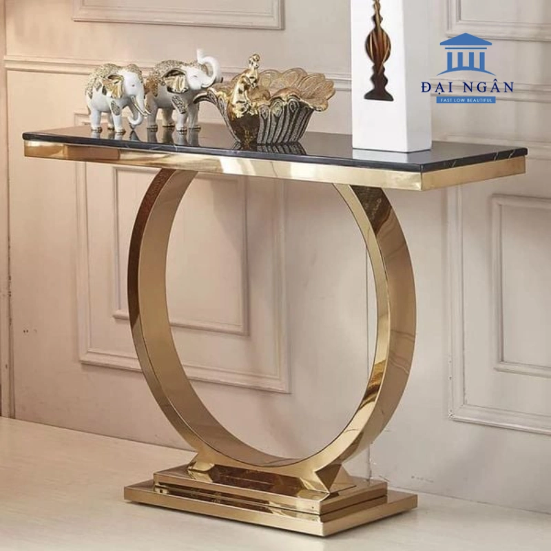 bàn console chân inox