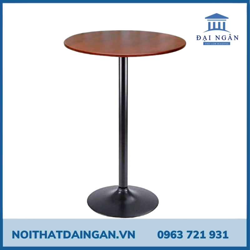 Bàn tròn 1 chân đẹp, kiểu cách cho không gian quán cafe, nhà hàng